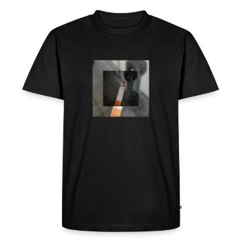 received 1027507984917879 - Men's Premium Organic T-Shirt - black - Front - Nico (187cm)