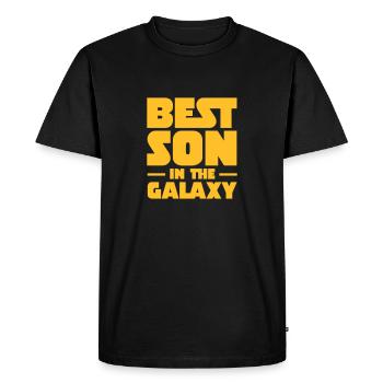 Best Son In The Galaxy - Men's Premium Organic T-Shirt - black - Front - Nico (187cm)