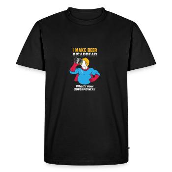 Drinking Drinking I Make Beer Disappear Gift - Men's Premium Organic T-Shirt - black - Front - Nico (187cm)