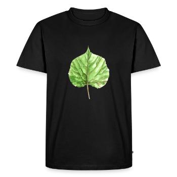 Lindenblatt - Men's Premium Organic T-Shirt - black - Front - Nico (187cm)