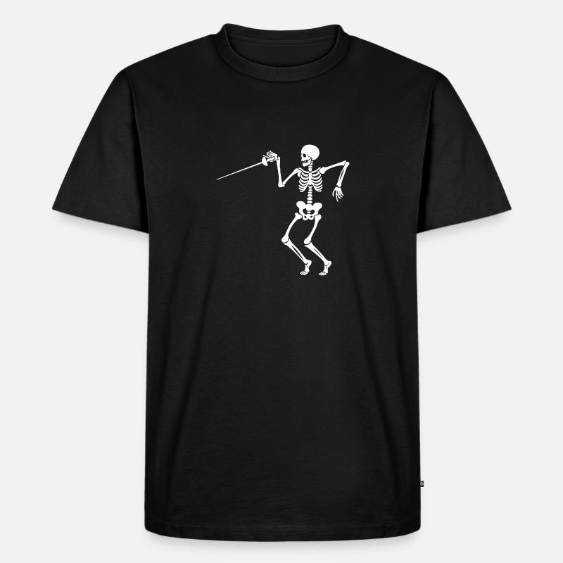 Fechter Fechten - Männer Premium Bio T-Shirt - Schwarz