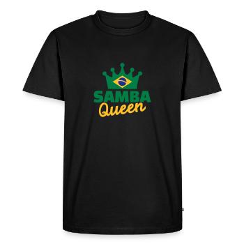 Samba - Men's Premium Organic T-Shirt - black - Front - Nico (187cm)