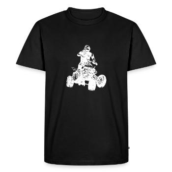 Quad - T-shirt Premium bio Homme - noir - Devant - Nico (187cm)