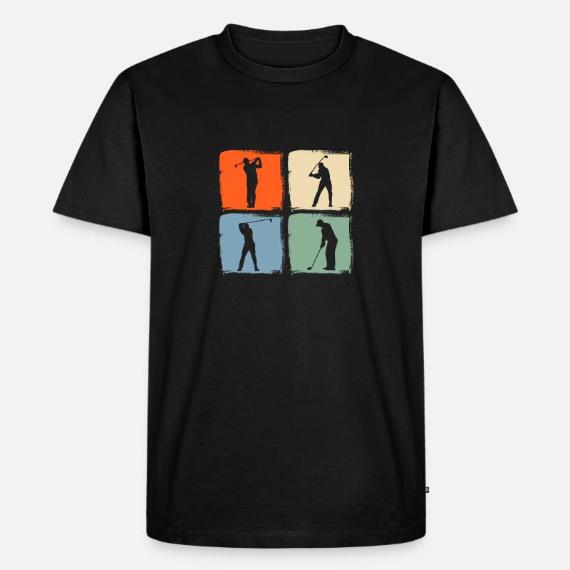 Golf des golfeurs - T-shirt Premium bio Homme - noir