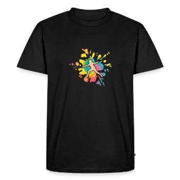 Clôture Clôture - T-shirt Premium bio Homme - noir - Devant - Nico (187cm)