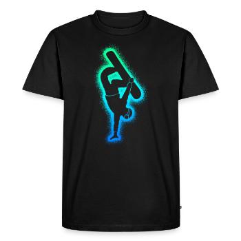 Snowboarders Snowboarding Men's Snowboard Boys - Men's Premium Organic T-Shirt - black - Front - Nico (187cm)