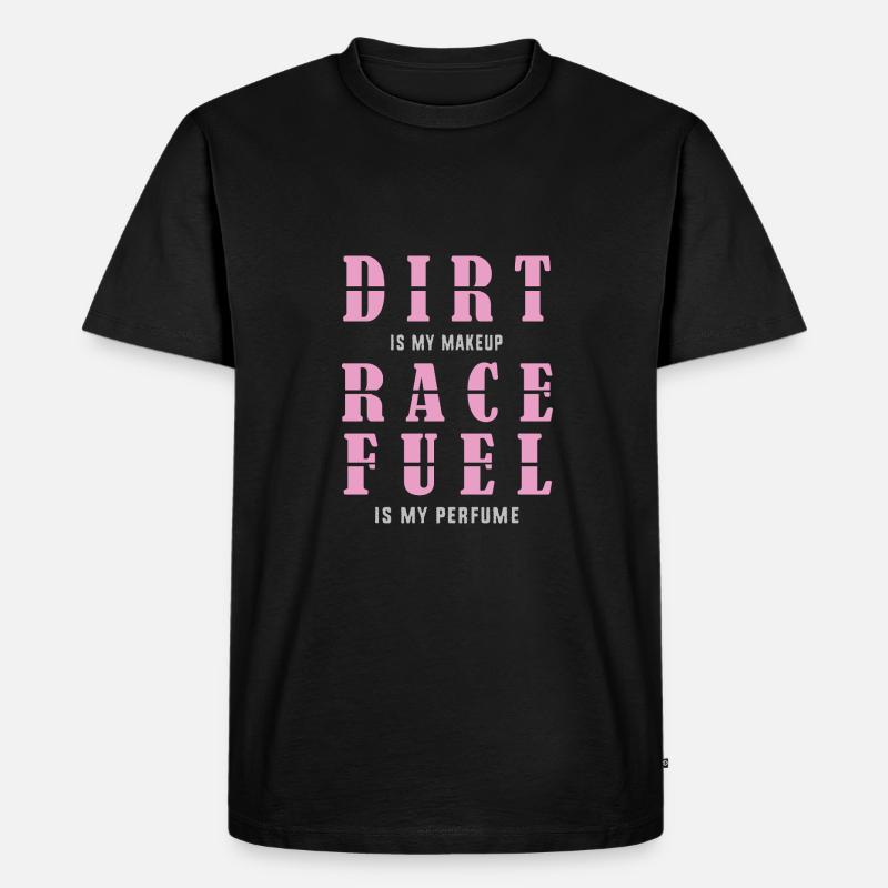 Dirt Track Racing - Männer Premium Bio T-Shirt - Schwarz