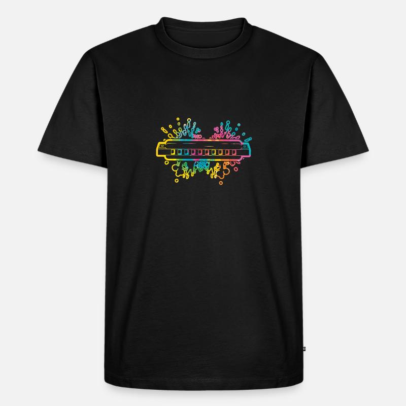 Harmonica Harmonica - Men's Premium Organic T-Shirt - black