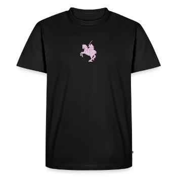Der Herr Der Ringe Arwen Auf Pferd Stickdesign - Männer Premium Bio T-Shirt - Schwarz - Vorne - Nico (187cm)