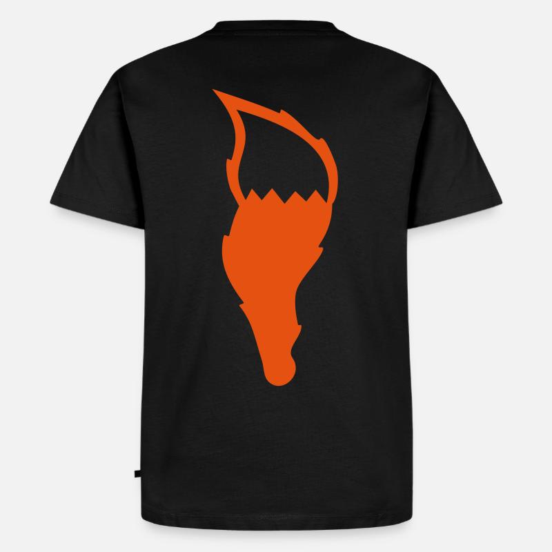 Fuchs Schwanz Geschenk Waldtier Geschenkidee - Männer Premium Bio T-Shirt - Schwarz