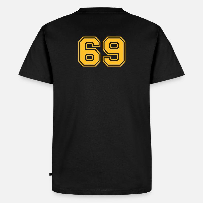 69 - Männer Premium Bio T-Shirt - Schwarz