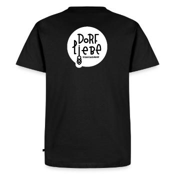 Dorfliebe - Männer Premium Bio T-Shirt - Schwarz - Hinten - Nico (187cm)