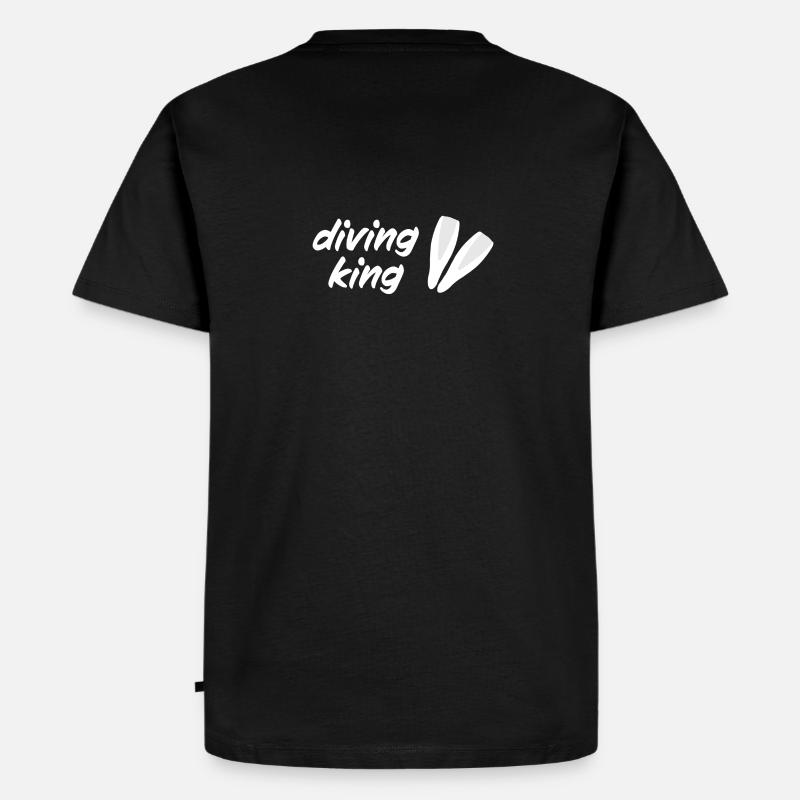 diving king - Männer Premium Bio T-Shirt - Schwarz