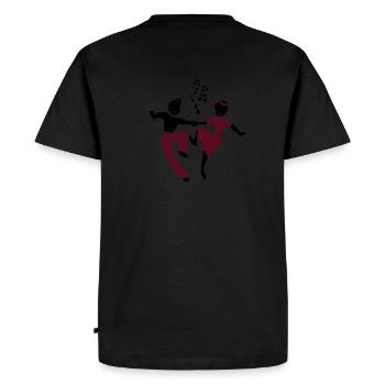 Dance by Patjila - Men's Premium Organic T-Shirt - black - Back - Nico (187cm)