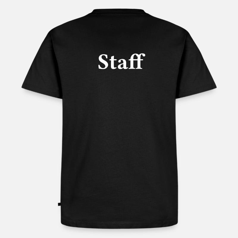 Staff - Männer Premium Bio T-Shirt - Schwarz