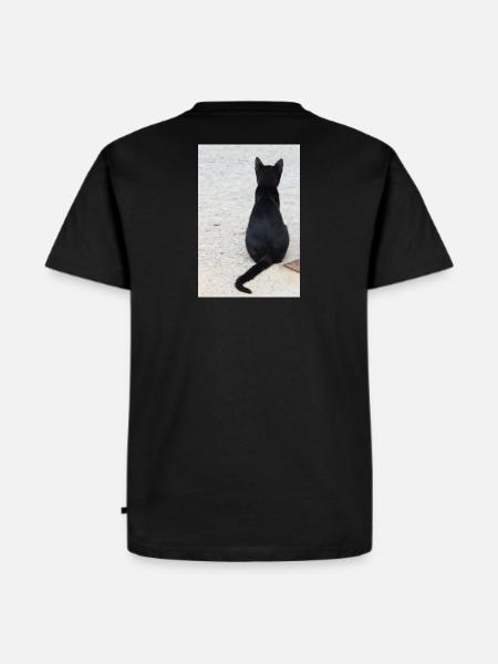Katze Kätzchen Katzenshirt Geschenk - Männer Premium Bio T-Shirt - Schwarz