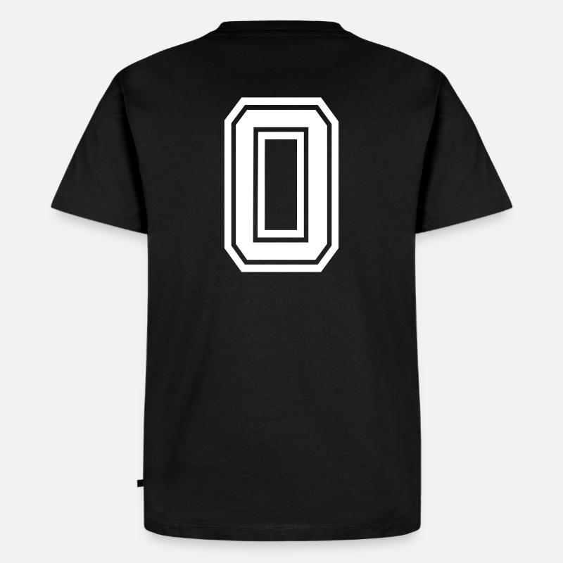 (0) - Männer Premium Bio T-Shirt - Schwarz