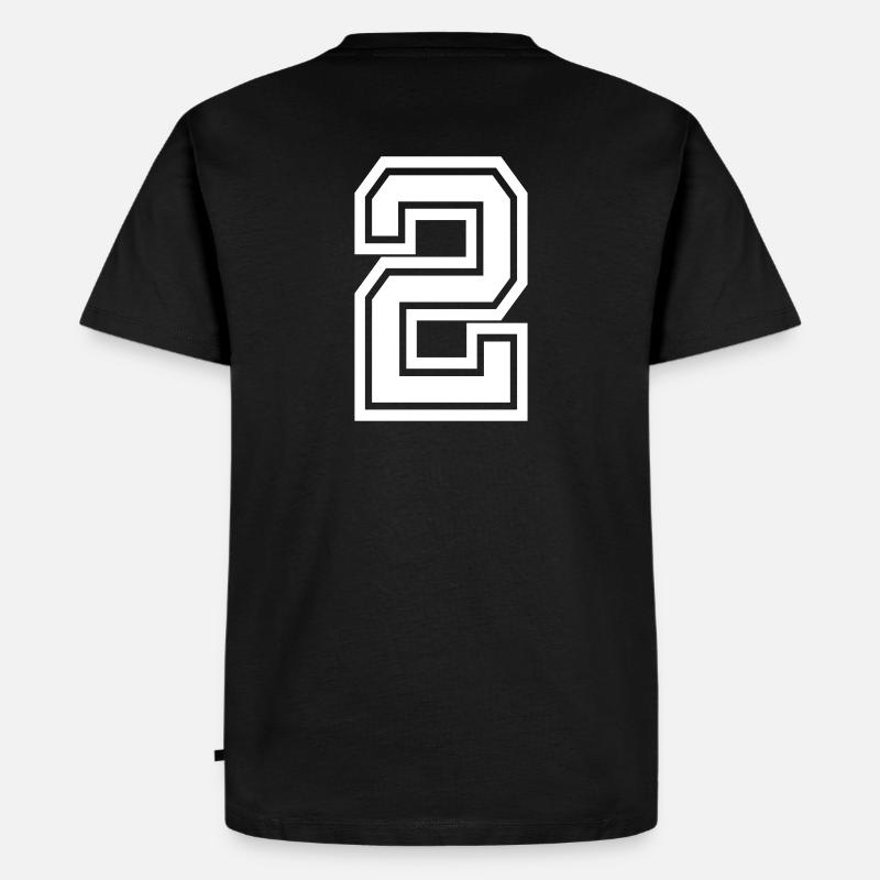 2 - Männer Premium Bio T-Shirt - Schwarz