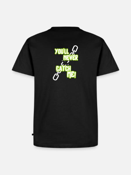 you'll never catch me - Men's Premium Organic T-Shirt - black