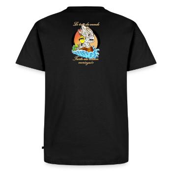 Tarte au citron meringuée - T-shirt Premium bio Homme - noir - Dos - Nico (187cm)