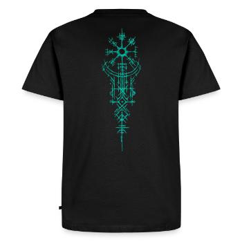 Symbole viking - T-shirt Premium bio Homme - noir - Dos - Nico (187cm)