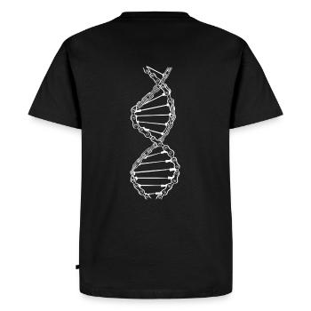 Chain DNA - Men's Premium Organic T-Shirt - black - Back - Nico (187cm)