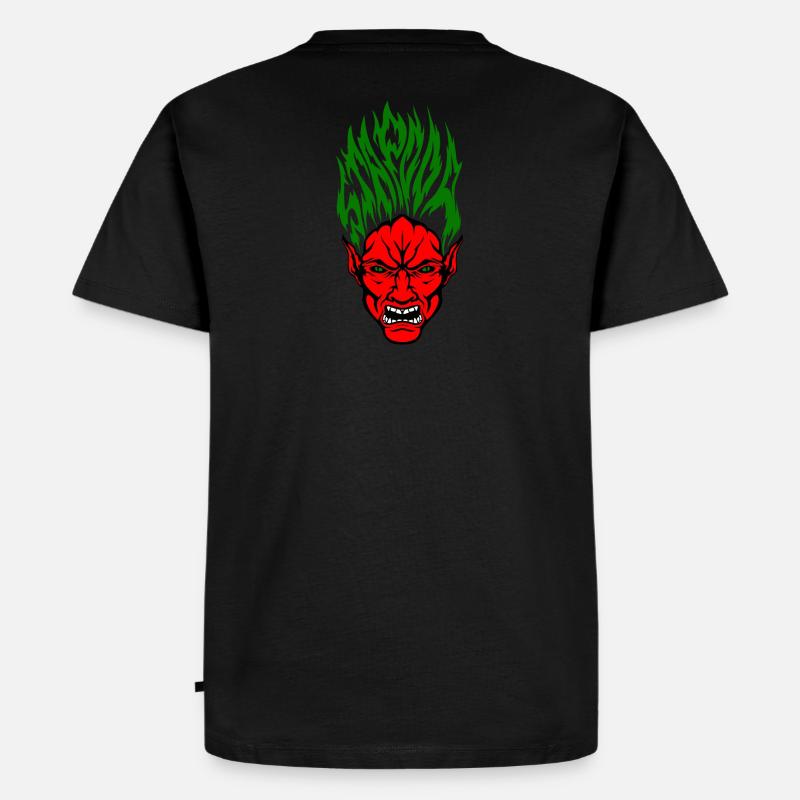 Stapooa Dämon Farbe - Männer Premium Bio T-Shirt - Schwarz