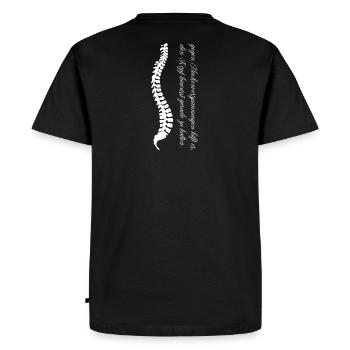 Back fit - Men's Premium Organic T-Shirt - black - Back - Nico (187cm)