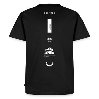 Le revers - T-shirt Premium bio Homme - noir - Dos - Nico (187cm)