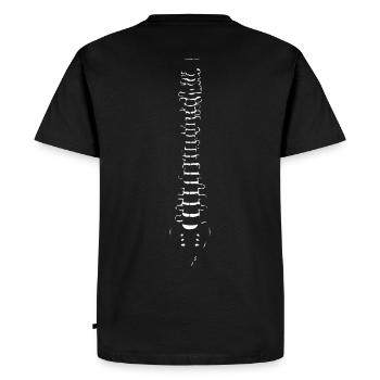 Idée cadeau corps blanc - T-shirt Premium bio Homme - noir - Dos - Nico (187cm)