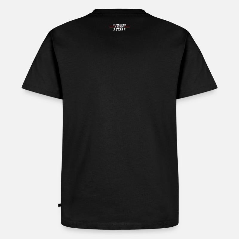 Achterbahnindermittesitzer - Männer Premium Bio T-Shirt - Schwarz
