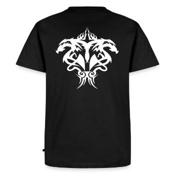 Tribal Tatouage , Symbole celtique, chemise - T-shirt Premium bio Homme - noir - Dos - Nico (187cm)