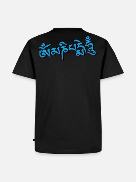 Om Mani Padme Hum - Sanskriet - Mannen Premium Bio T-shirt - zwart
