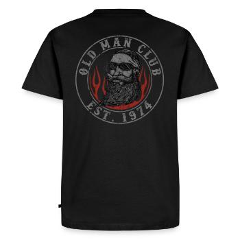 Old Man Club Est 1974 - T-shirt Premium bio Homme - noir - Dos - Nico (187cm)