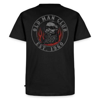 Old Man Club Est 1960 - T-shirt Premium bio Homme - noir - Dos - Nico (187cm)