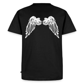 ailes d'ange - T-shirt Premium bio Homme - noir - Dos - Nico (187cm)