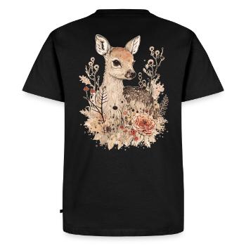Fauve fauve - T-shirt Premium bio Homme - noir - Dos - Nico (187cm)