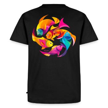 Couleurs tropicales - T-shirt Premium bio Homme - noir - Dos - Nico (187cm)
