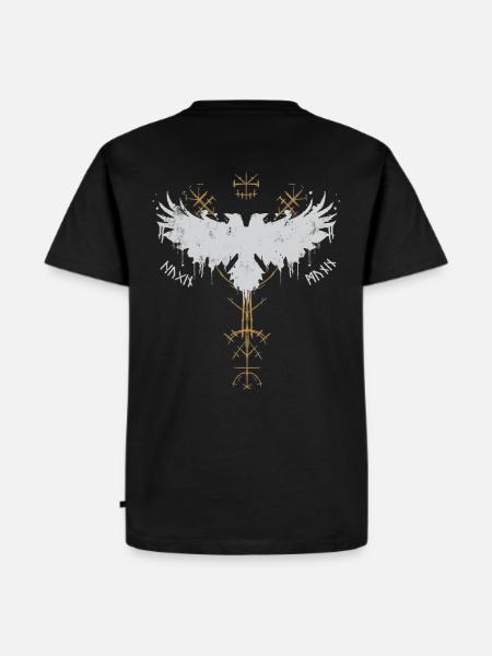 Vikinger - Hugin og Munin – Odins ravne - Herre Premium økologisk T-shirt - sort