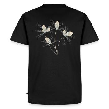 Bouquet de fleurs - T-shirt Premium bio Homme - noir - Dos - Nico (187cm)