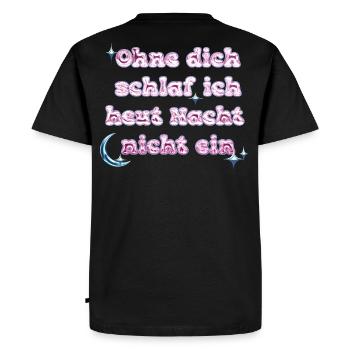 Without You - Y2K Text Design - Men's Premium Organic T-Shirt - black - Back - Nico (187cm)