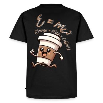 E-mc2 - Men's Premium Organic T-Shirt - black - Back - Nico (187cm)
