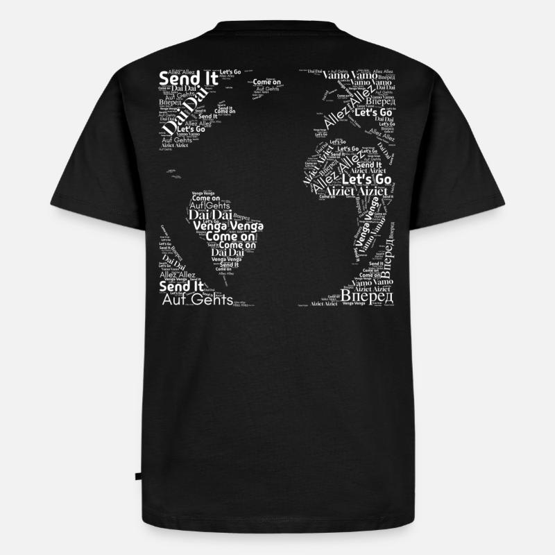 We Cheer For You - White - Männer Premium Bio T-Shirt - Schwarz
