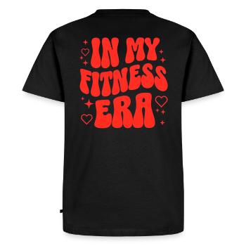 Fitness Girl Gym Motivation Sport Entraînement - T-shirt Premium bio Homme - noir - Dos - Nico (187cm)