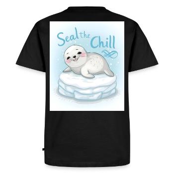 Scellez le froid - T-shirt Premium bio Homme - noir - Dos - Nico (187cm)