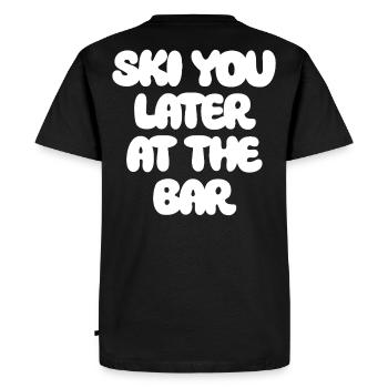SKI YOU LATER AU BAR X Le Ski Club Skiers - T-shirt Premium bio Homme - noir - Dos - Nico (187cm)