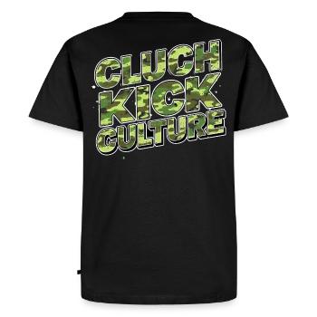 Conception du camouflage Culture du Clutch Kick - T-shirt Premium bio Homme - noir - Dos - Nico (187cm)