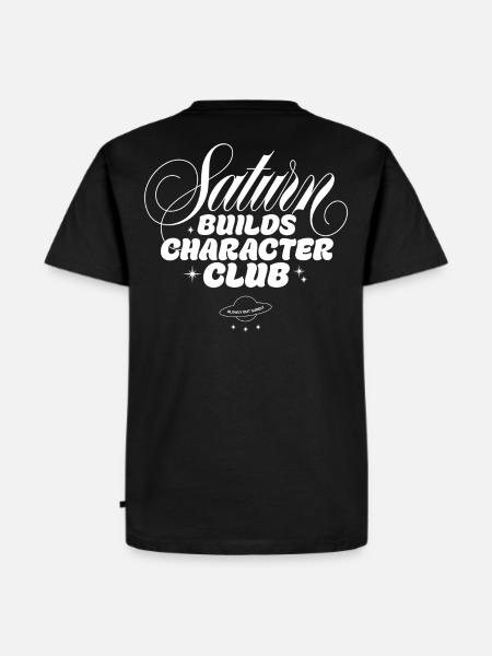 Saturn formt Charakter Club - Männer Premium Bio T-Shirt - Schwarz