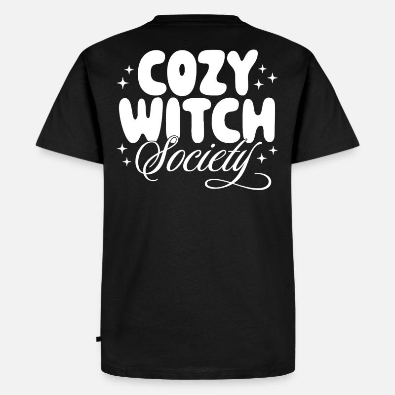 Kuschelige Hexen-Gesellschaft - Männer Premium Bio T-Shirt - Schwarz