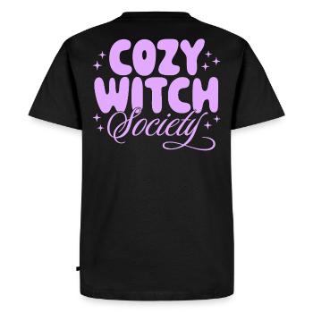 Société des Sorcières Douillettes - T-shirt Premium bio Homme - noir - Dos - Nico (187cm)